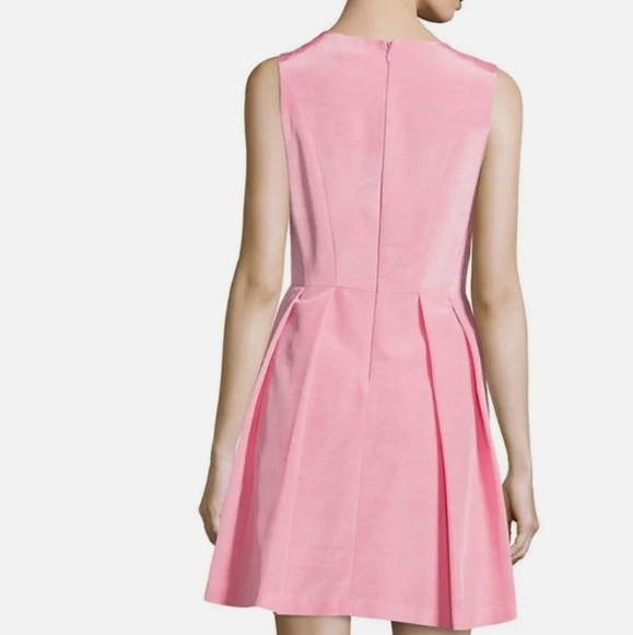 Shoshanna Abigail Rose Habutai Sleeveless Pleated Fit & Flare - Picture 2 of 9